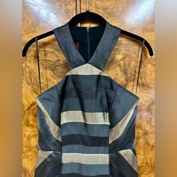 Hutch Anthropologie Size 6 Shift Dress Black Metallic - Picture 3 of 5